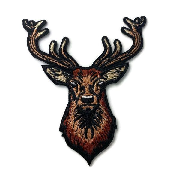 Moose Embroidered Patch - Picture 1 of 3
